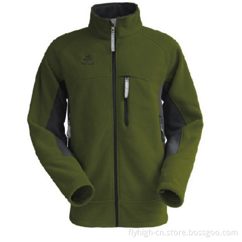 Custom Logo Fashion Casual Polar Fleece Men's Jacket
